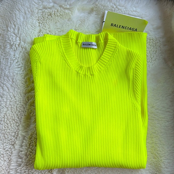 BALENCIAGA | LS Ribbed Knit Crew | M - Picture 4 of 4